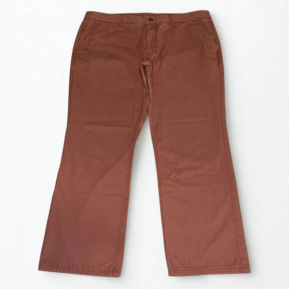 Bonobos Chino Pants Mens 40x32 Withered Rose Rust Clay Straight Leg Flat Front - Picture 1 of 8
